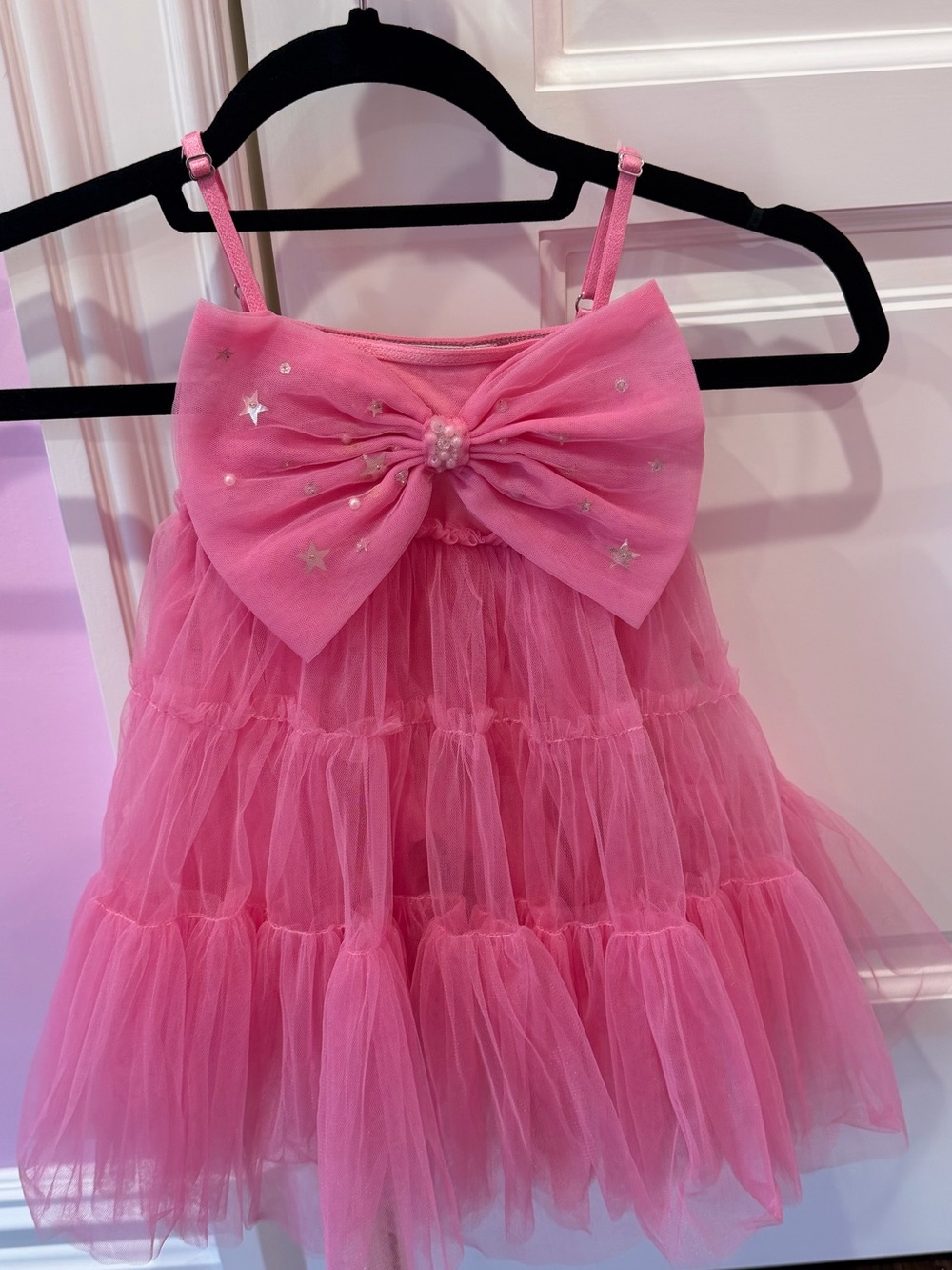 Ooh! La, La! Couture Pink Tulle Bow Party Dress
